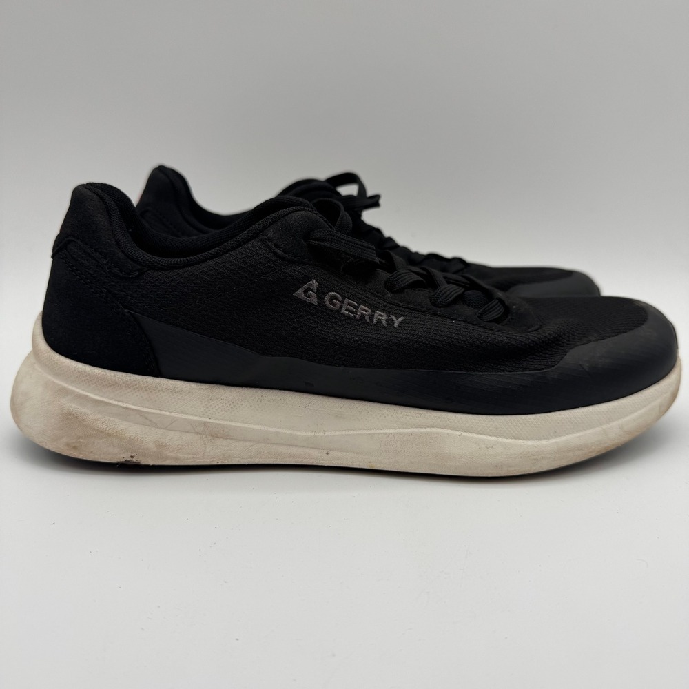 Gerry Creston Mens Athletic Sneakers Black Lightweight Lace Up Shoes Size 9 - Picture 3 of 8